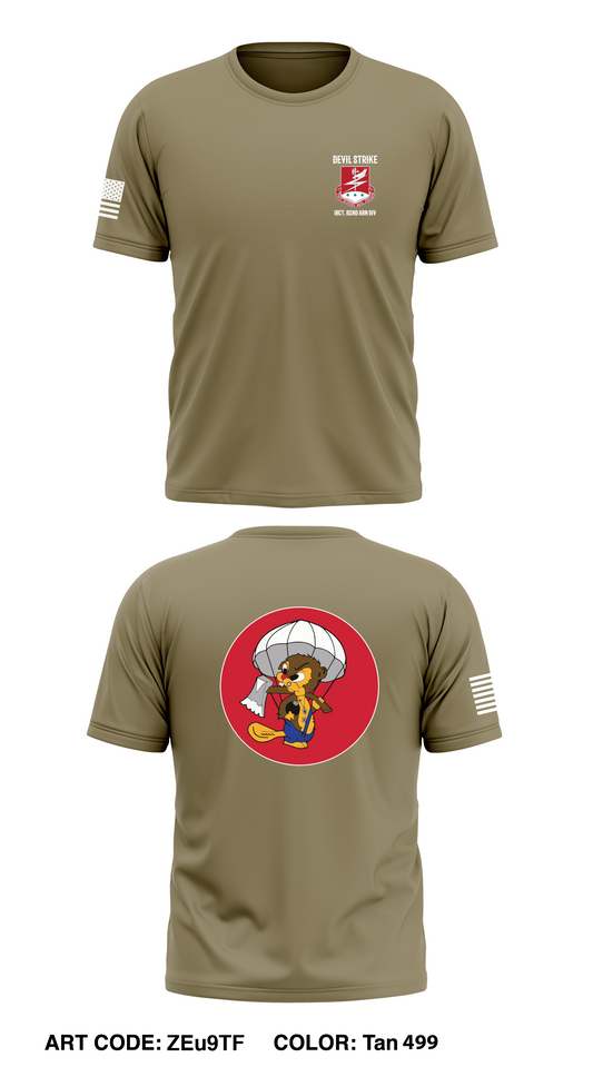 127th EN BN, 1BCT 82nd ABN Div Core Men's SS Performance Tee - ZEu9TF