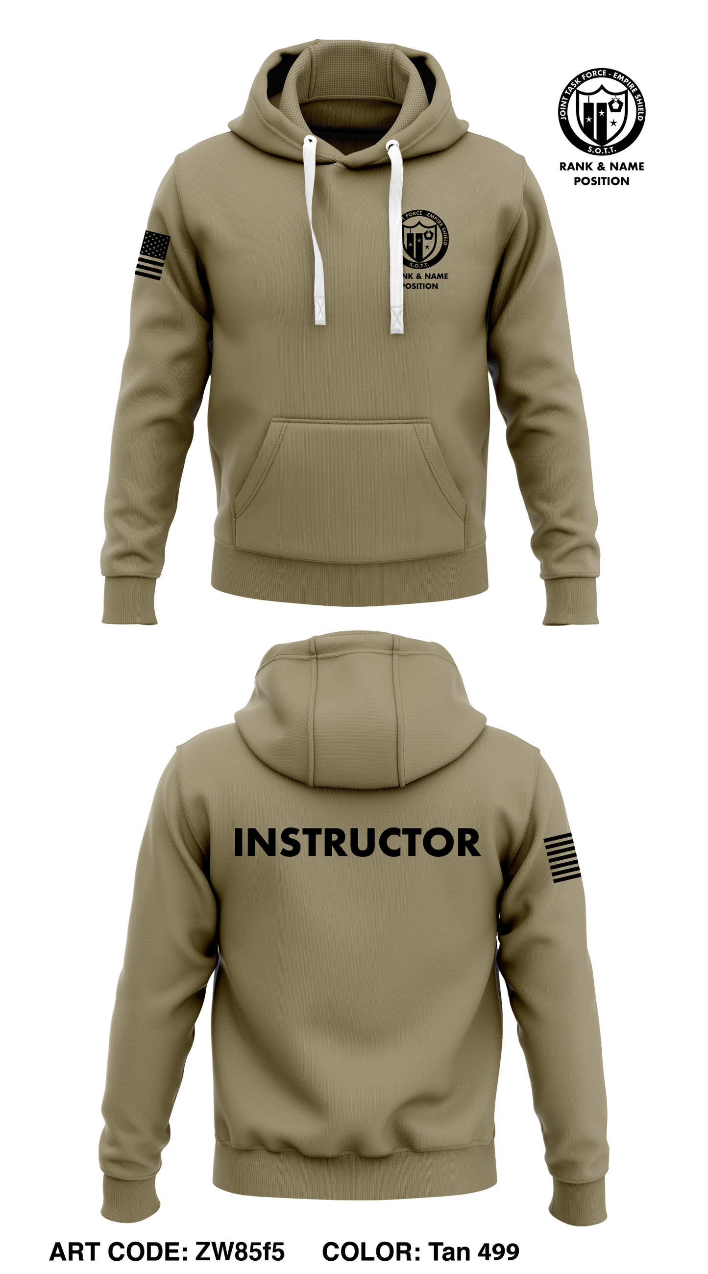 CUSTOM - JTF-ES  Core Men's Hooded Performance Sweatshirt - ZW85f5