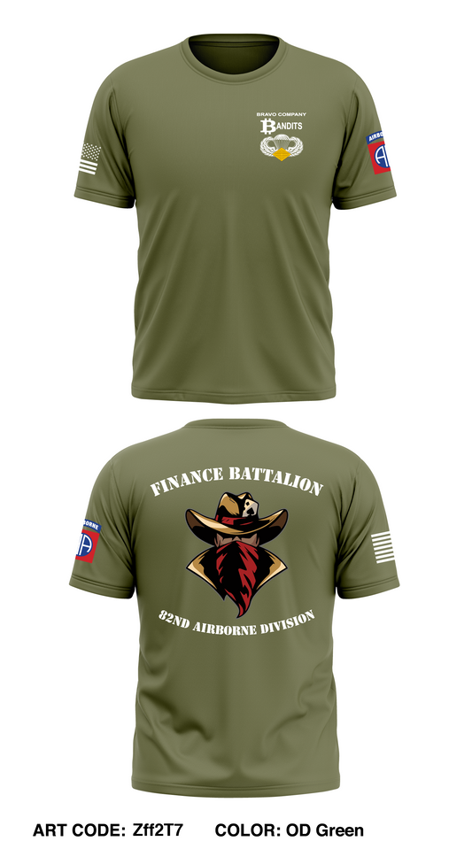 Bravo Company, Finance Battalion, 82nd Airborne Division Core Men's SS Performance Tee - Zff2T7