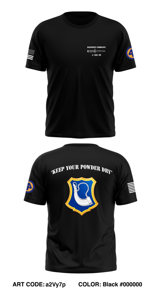 B Co 1-181 IN Core Men's SS Performance Tee - a2Vy7p