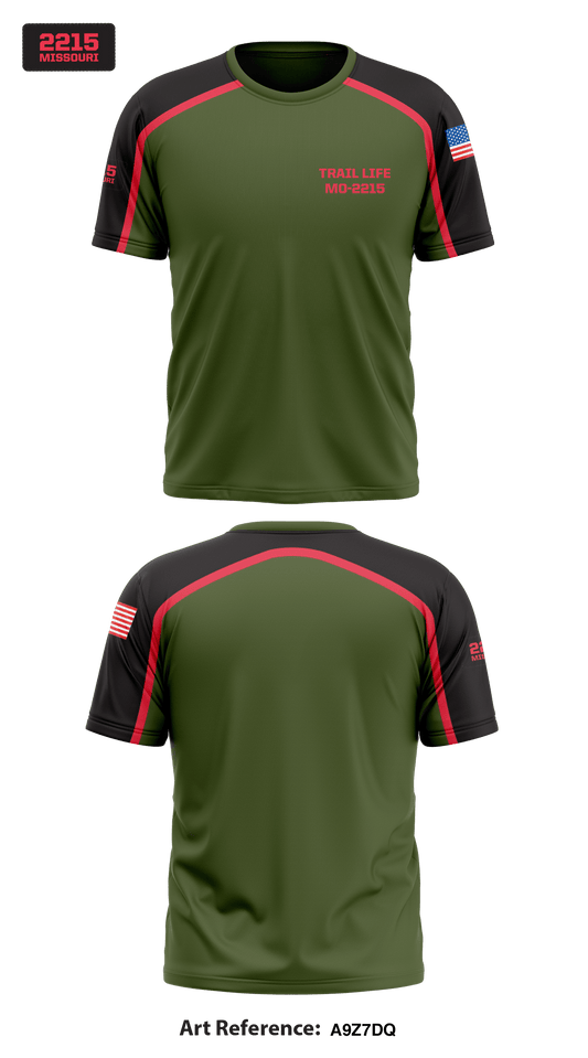 Trail Life Troop MO-2215 Core Men's SS Performance Tee - a9Z7dq