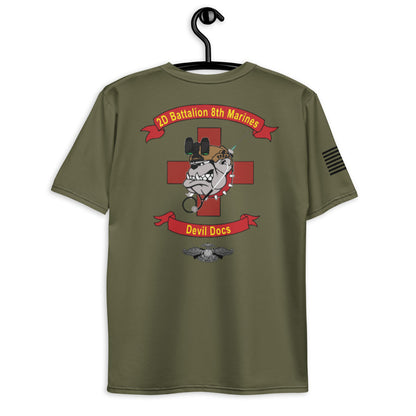 2D Battalion 8th Marines Core Men's SS Performance Tee - 6X7Hjb