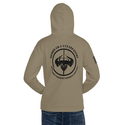 D-Co 1-173rd INF BN Store 1  Core Men's Hooded Performance Sweatshirt - 4x22cM