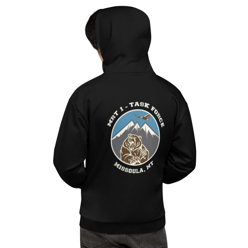 MRT-1; Task Force Missoula, MT Store 1  Core Men's Hooded Performance Sweatshirt - gNFWEcBLK