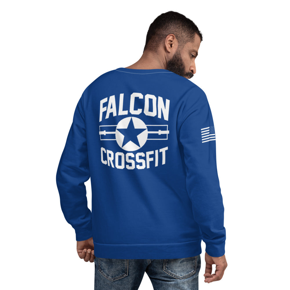Falcon Crossfit Store 1 Premium Core Men's Crewneck Performance Sweatshirt - WueQ4Z