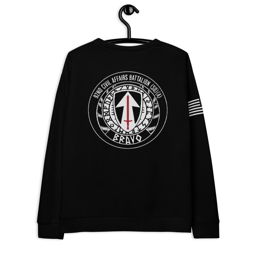 B Co, 92nd CA BN Store 1 Premium Core Men's Crewneck Performance Sweatshirt - xz8H5j