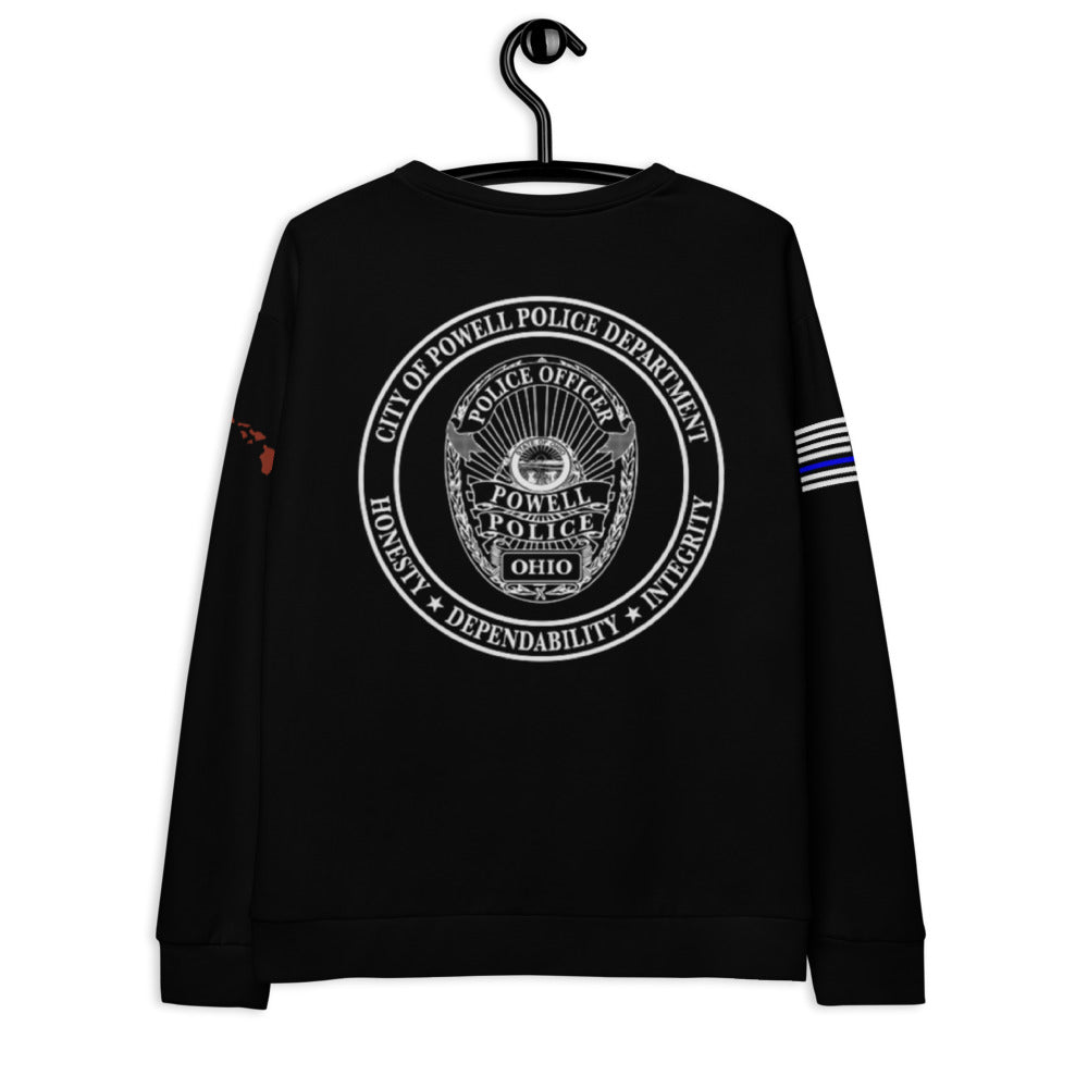 Powell Police Premium Core Men's Crewneck Performance Sweatshirt - 6NLFdh
