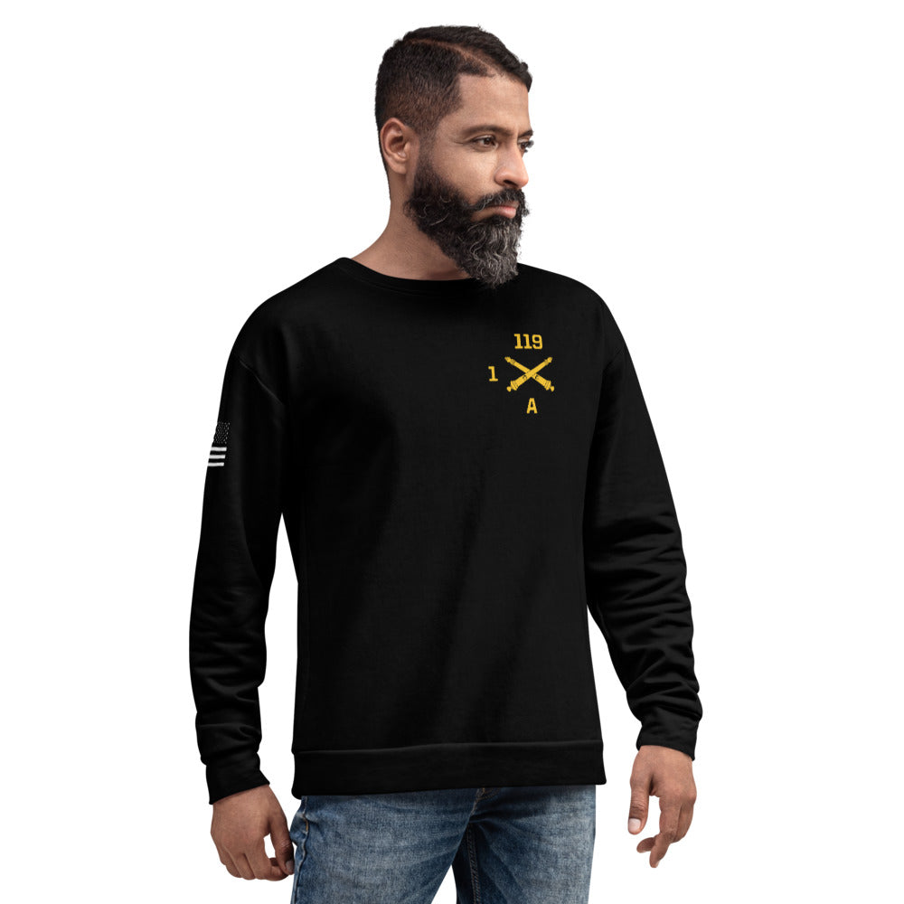 A Battery, 1/119 FAB Store 1 Premium Core Men's Crewneck Performance Sweatshirt - aFB5mw