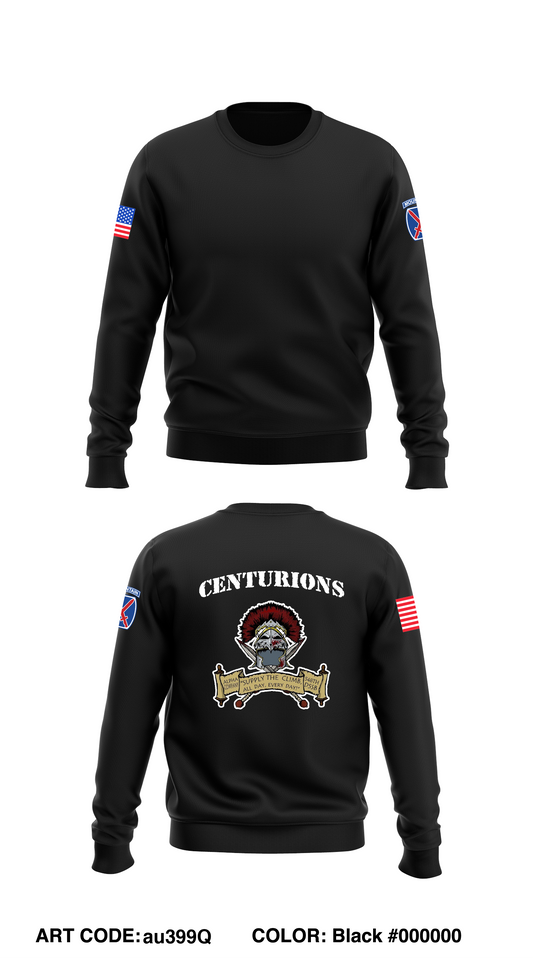 A CO, 10th MTN DIV Core Men's Crewneck Performance Sweatshirt - au399Q