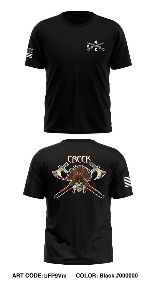 2-4 IN, Creek Co Store 1 Core Men's SS Performance Tee - bFP9Vm