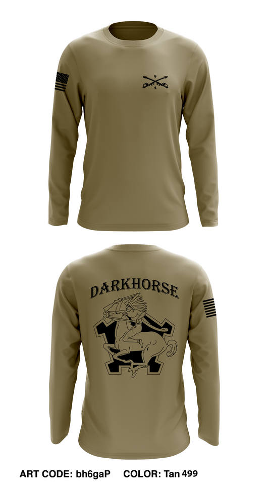Darkhorse 4-9 CAV Core Men's LS Performance Tee - bh6gaP