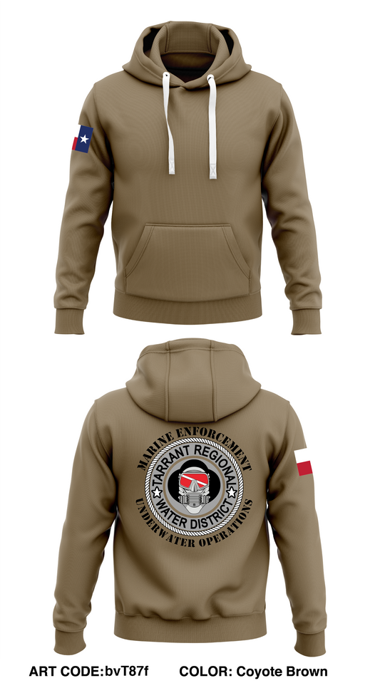 Tarrant Regional Water District Law Enforcement Division  Core Men's Hooded Performance Sweatshirt - bvT87f