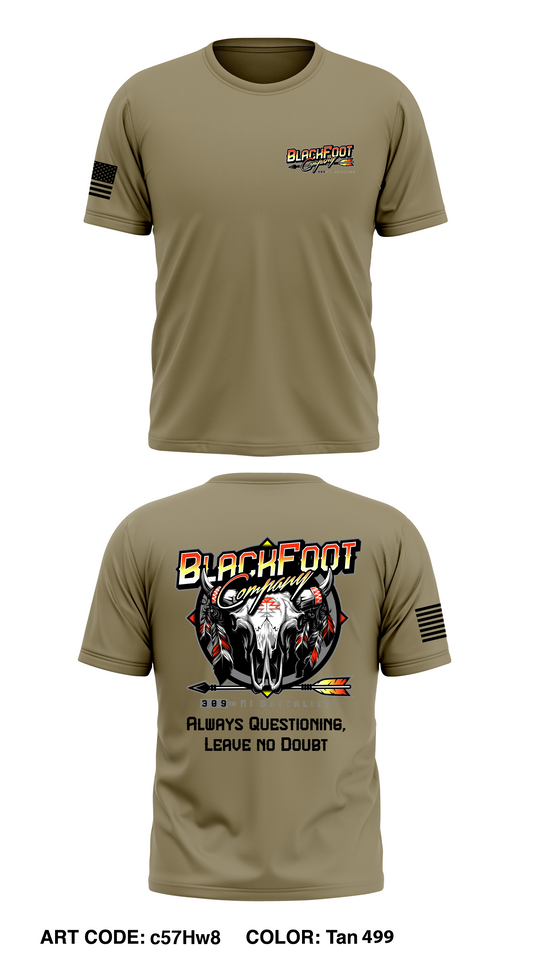 B Co 309th MI BN Core Men's SS Performance Tee - c57Hw8