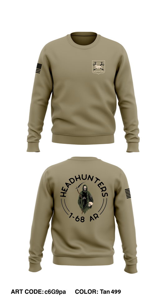 Headhunter 1-68 HHC Core Men's Crewneck Performance Sweatshirt - c6G9pa
