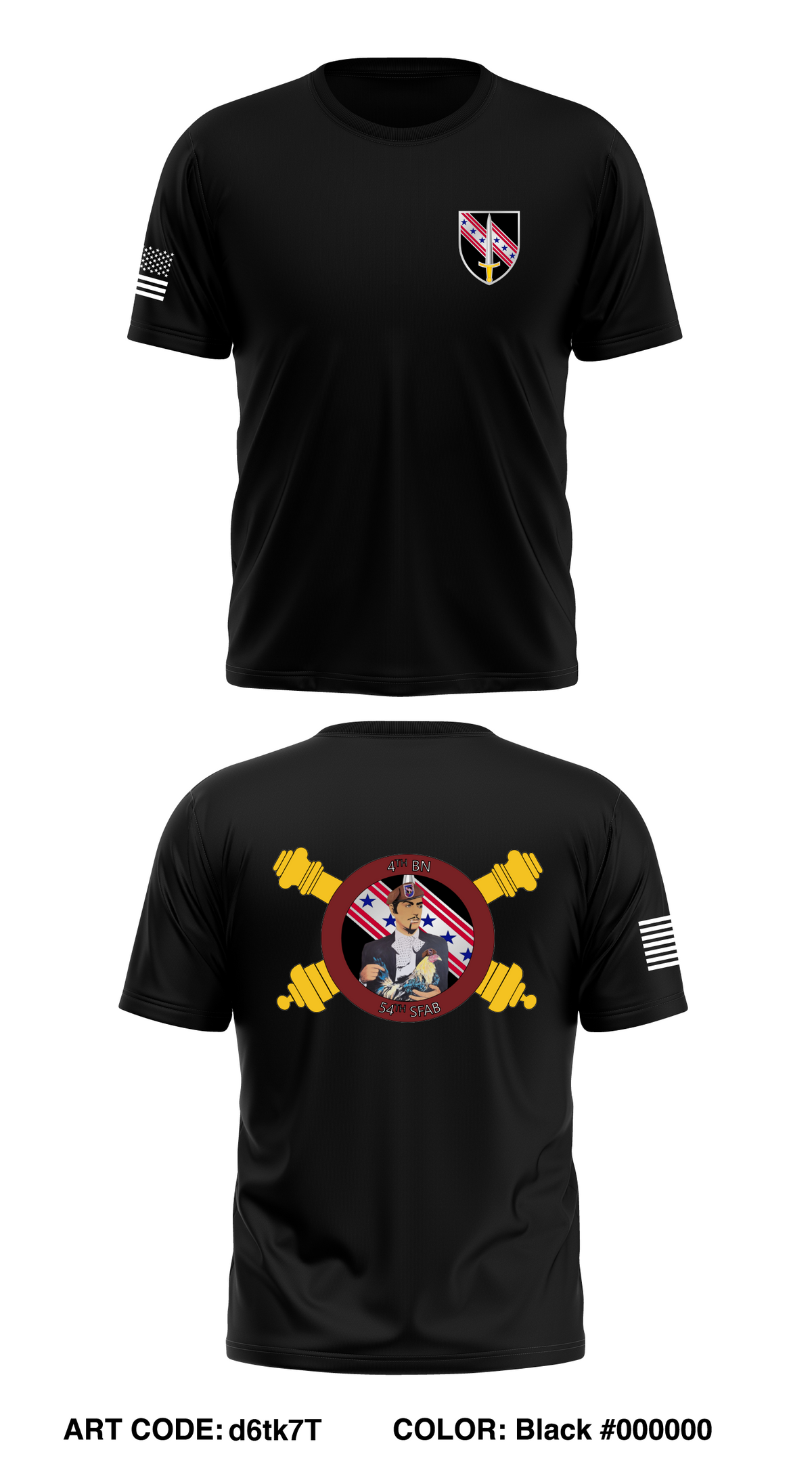 4/54th SFAB Core Men's SS Performance Tee - d6tk7T