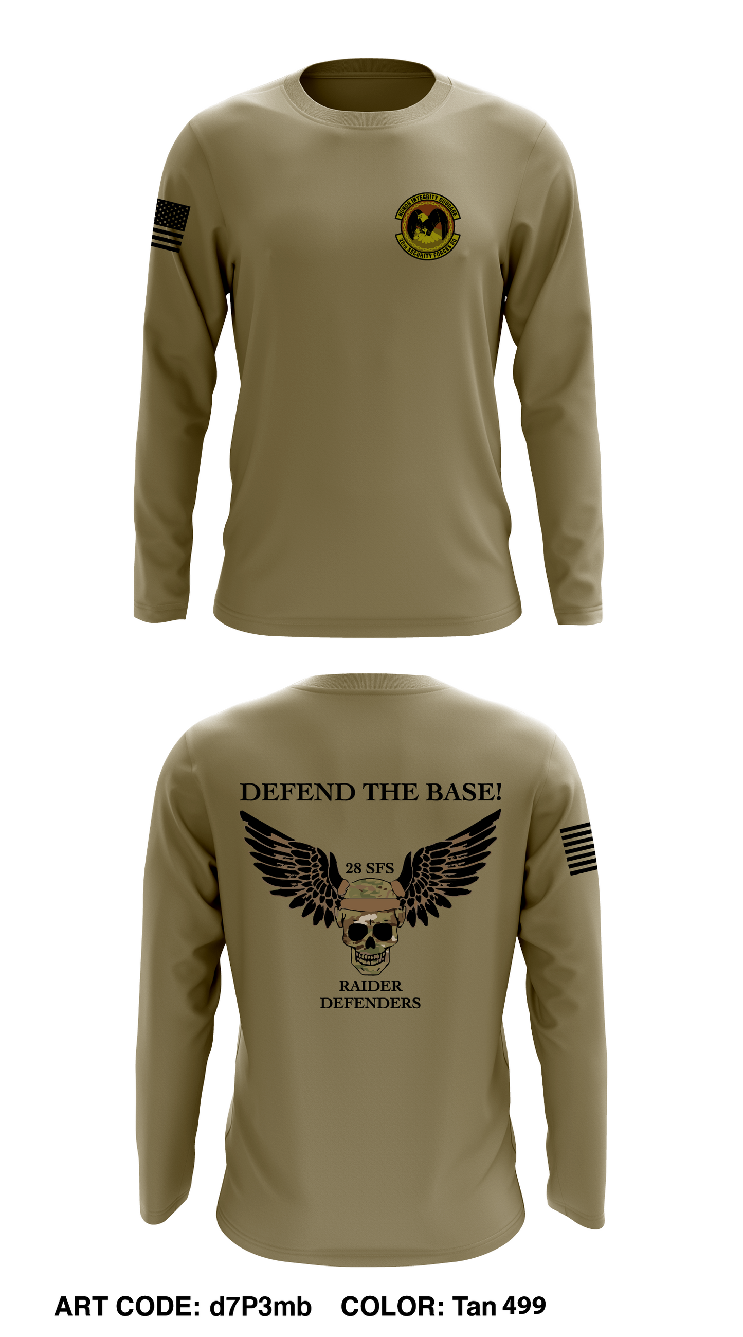 28th SFS EAFB Core Men's LS Performance Tee - d7P3mb