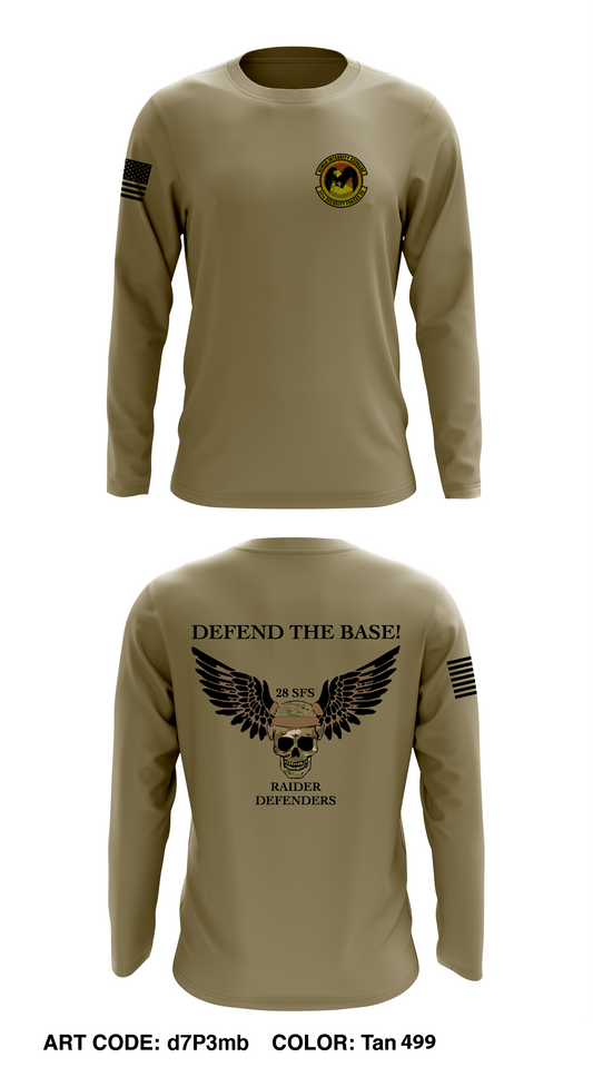28th SFS EAFB Core Men's LS Performance Tee - d7P3mb