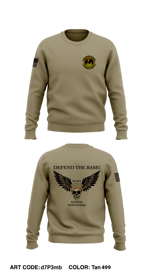 28th SFS EAFB Core Men's Crewneck Performance Sweatshirt - d7P3mb