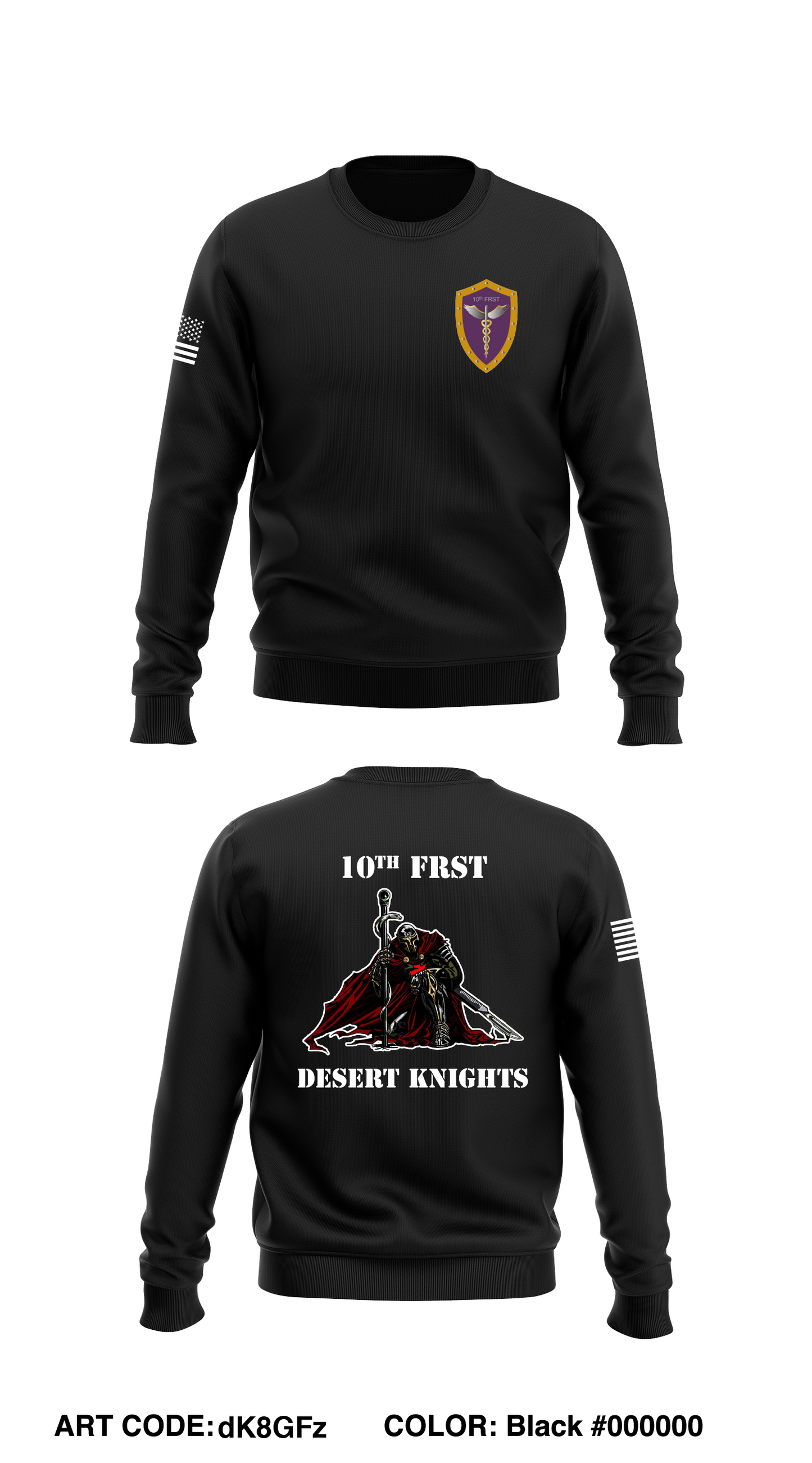 10th FRSD  Core Men's Crewneck Performance Sweatshirt - dK8GFz
