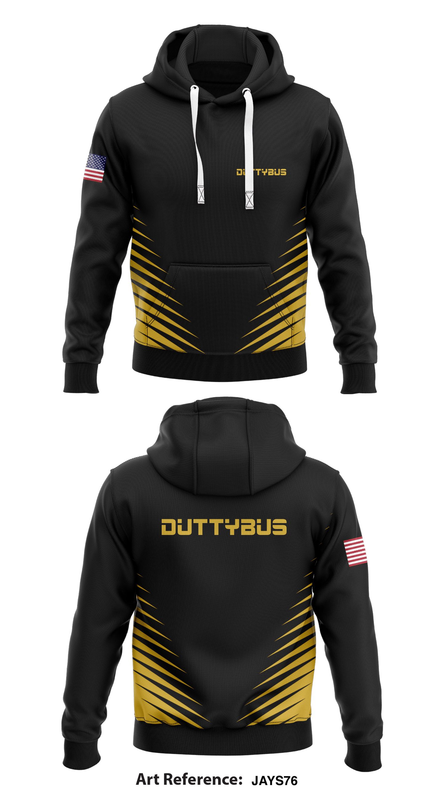 duttybus Store 1 Core Men's Hooded Performance Sweatshirt - Jays76