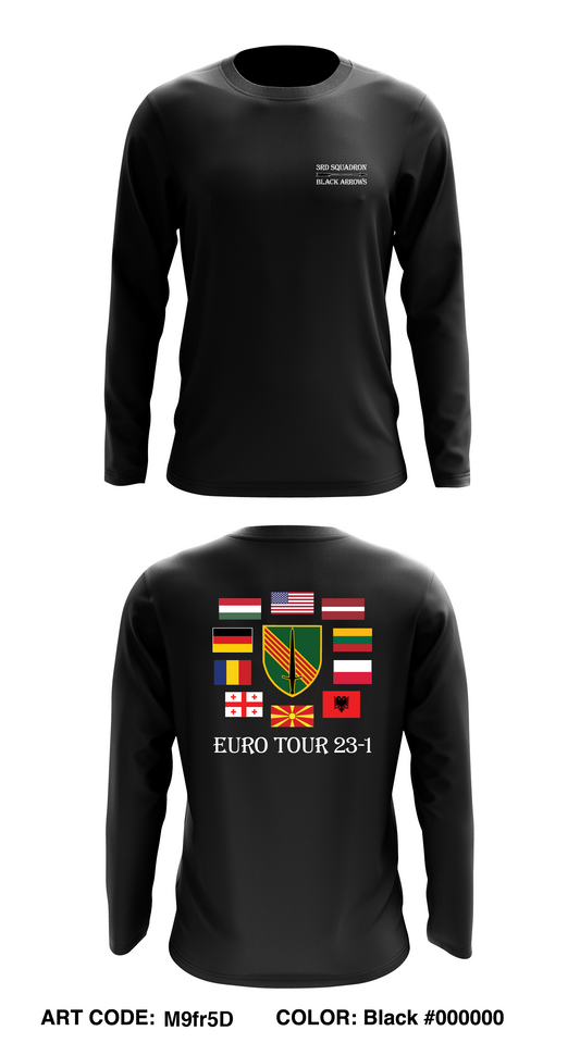 3rd Sqdn, 4th SFAB Core Men's LS Performance Tee - M9fr5D