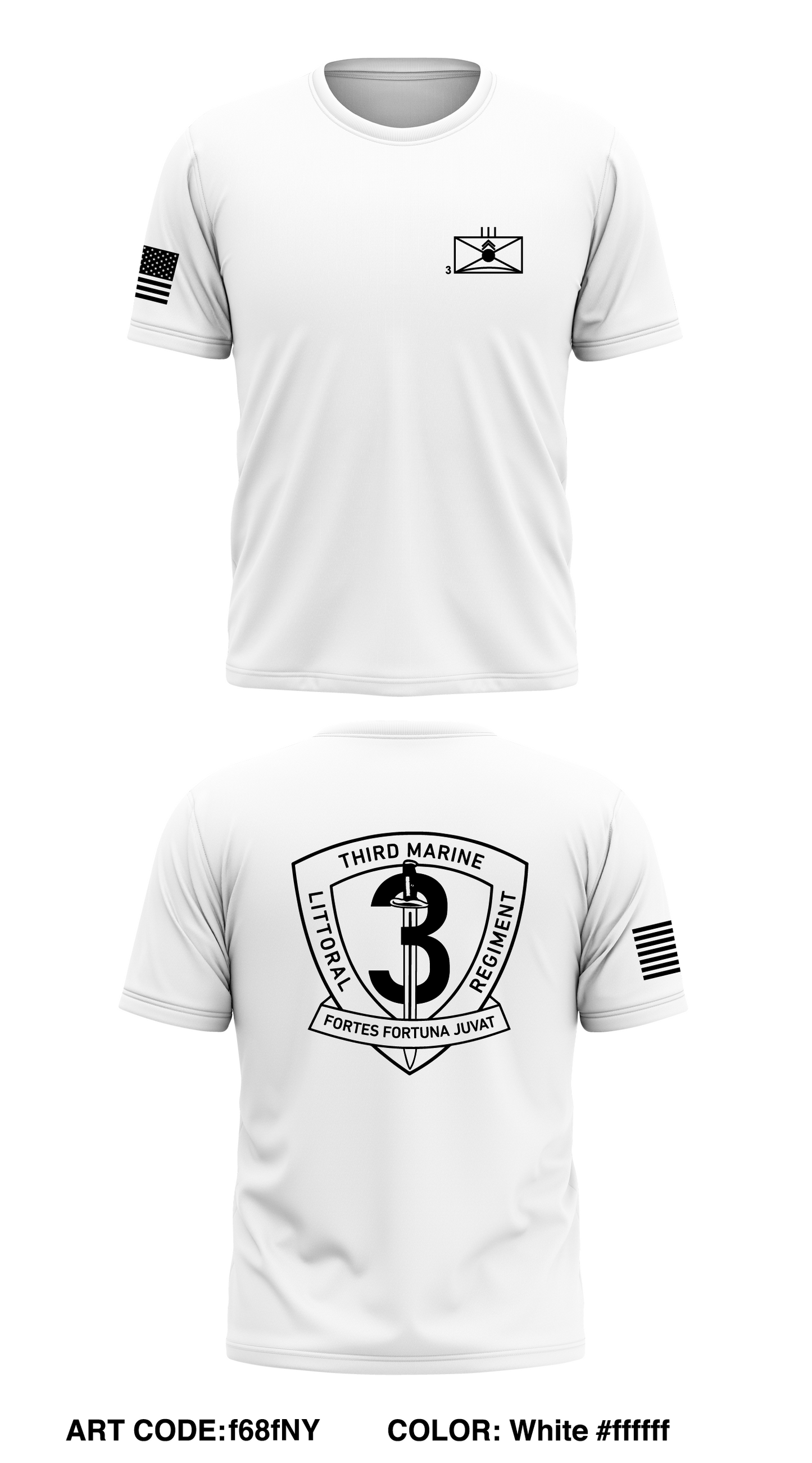 3D Marine Littoral Regiment Core Men's SS Performance Tee - f68fNY