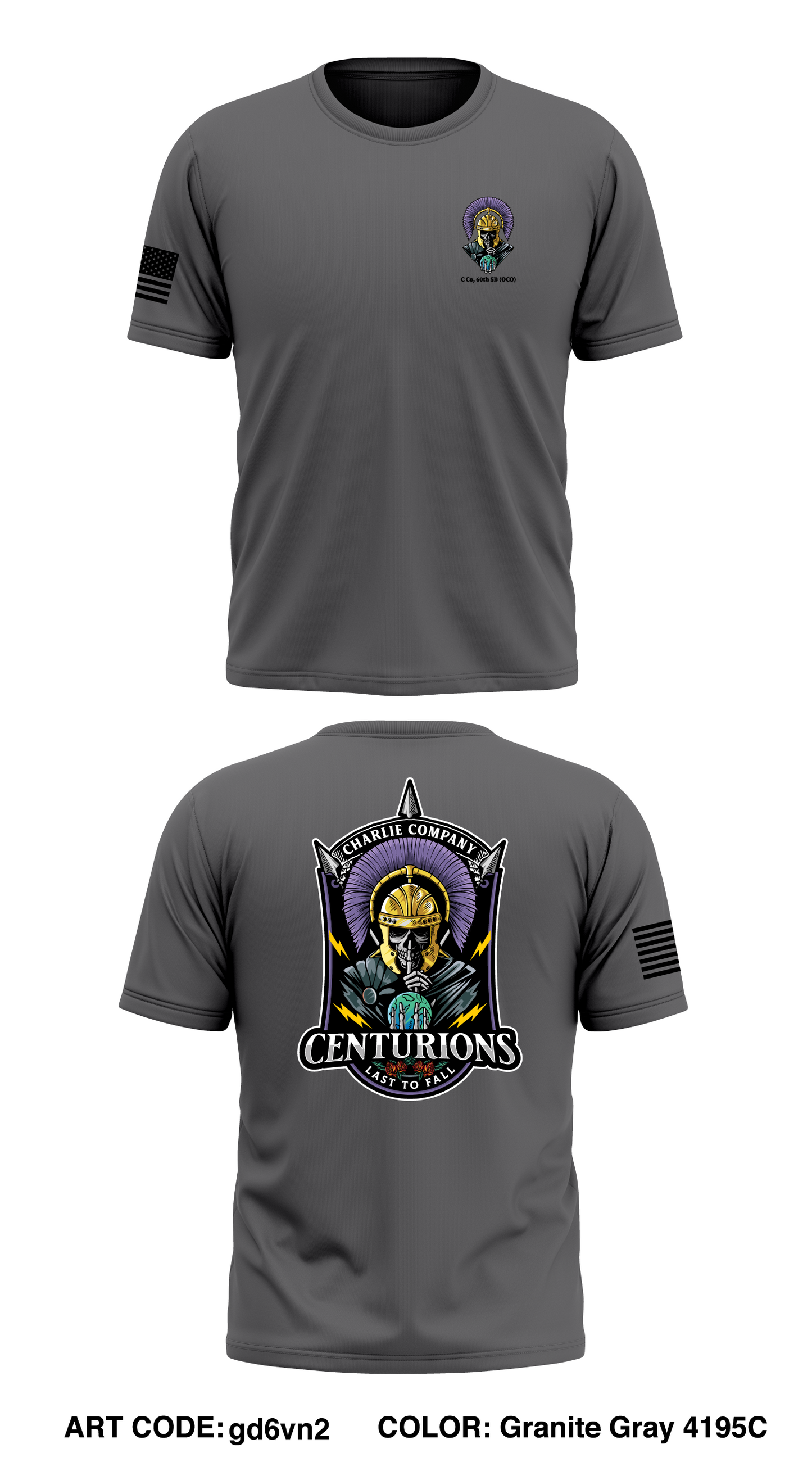 Charlie Company, 60th Offensive Cyber Operations BN Core Men's SS Performance Tee - gd6vn2