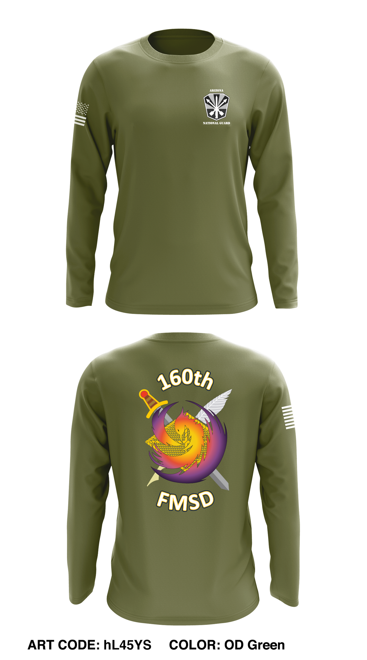 160th FMSD Core Men's LS Performance Tee - hL45YS
