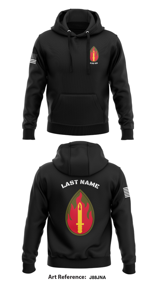 CUSTOM - 63d RD  Core Men's Hooded Performance Sweatshirt - j88jNa