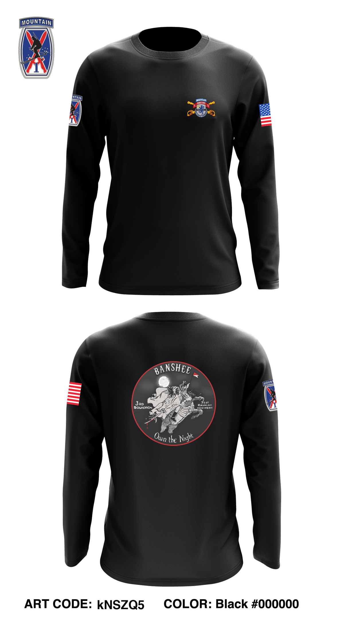 B TRP, 3-71 CAV, 1BCT Store 1 Core Men's LS Performance Tee - kNSZQ5