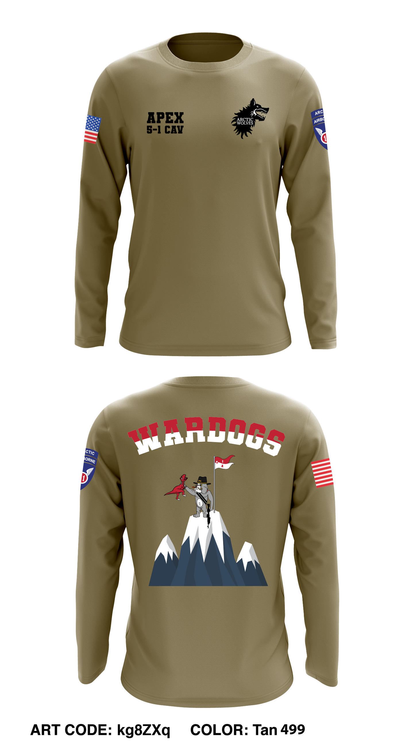 War Dogs Core Men's LS Performance Tee - kg8ZXq