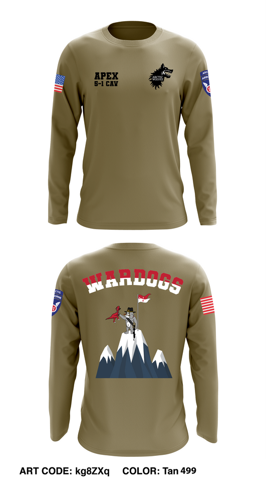 War Dogs Core Men's LS Performance Tee - kg8ZXq