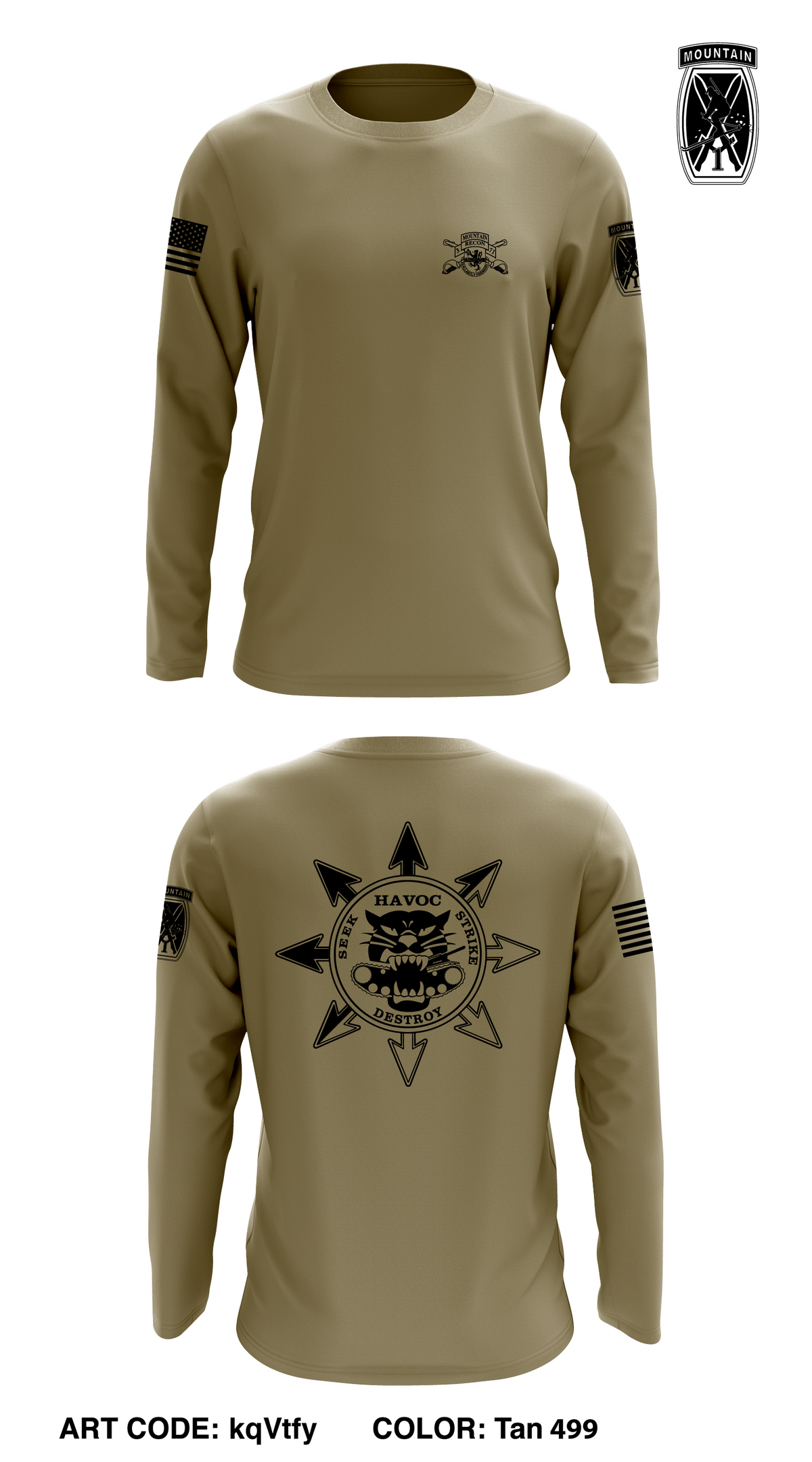 3-71 CAV HHT Store 1 Core Men's LS Performance Tee - kqVtfy