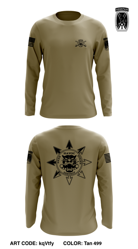 3-71 CAV HHT Store 1 Core Men's LS Performance Tee - kqVtfy