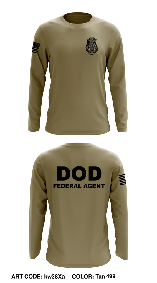 Defense Counterintelligence & Security Agency Core Men's LS Performance Tee - kw38Xa