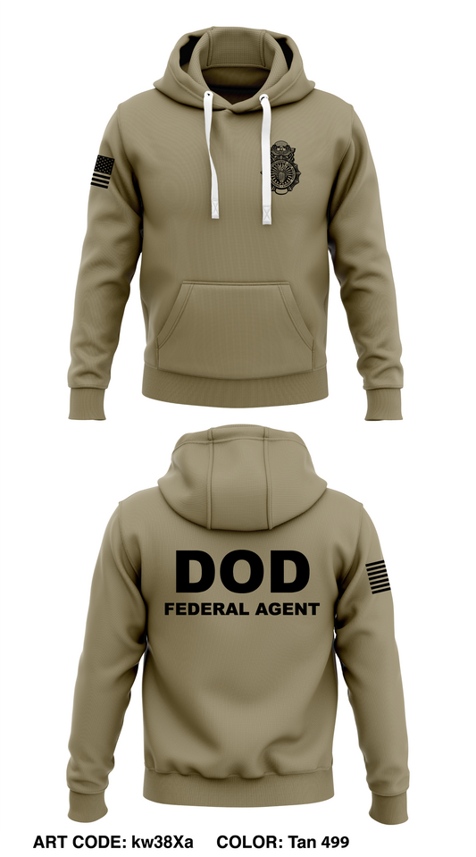 Defense Counterintelligence & Security Agency  Core Men's Hooded Performance Sweatshirt - kw38Xa