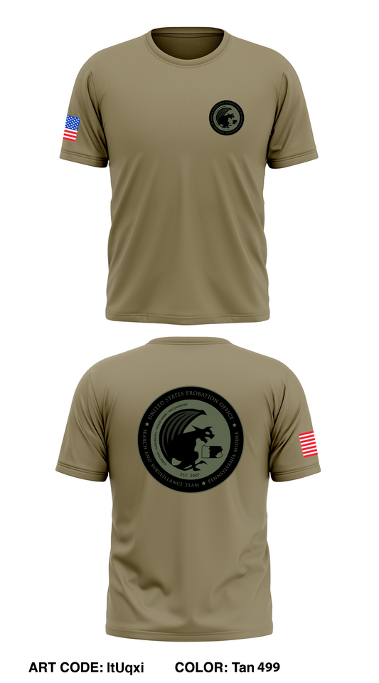 US Probation- Middle Pennsylvania Store 1 Core Men's SS Performance Tee - ltUqxi