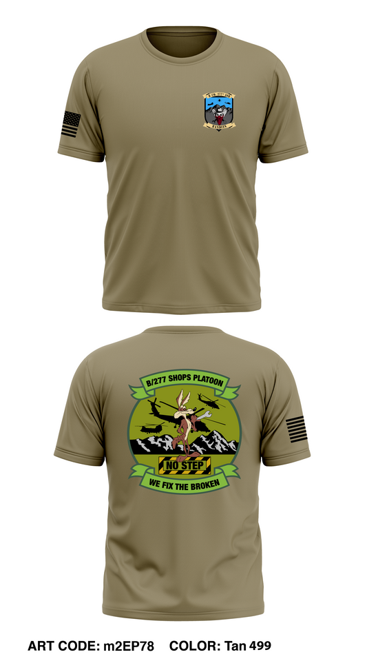 B Co, 277 ASB, CRP Core Men's SS Performance Tee - m2EP78