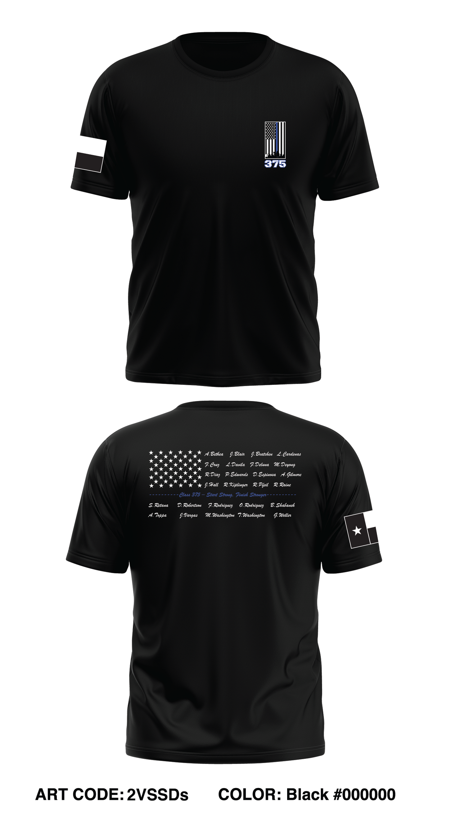 Class 375 Store 1 Core Men's SS Performance Tee - 2VSSDs