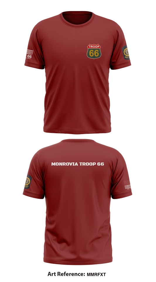 Monrovia Troop 66 Store 1 Core Men's SS Performance Tee - mmrfXt