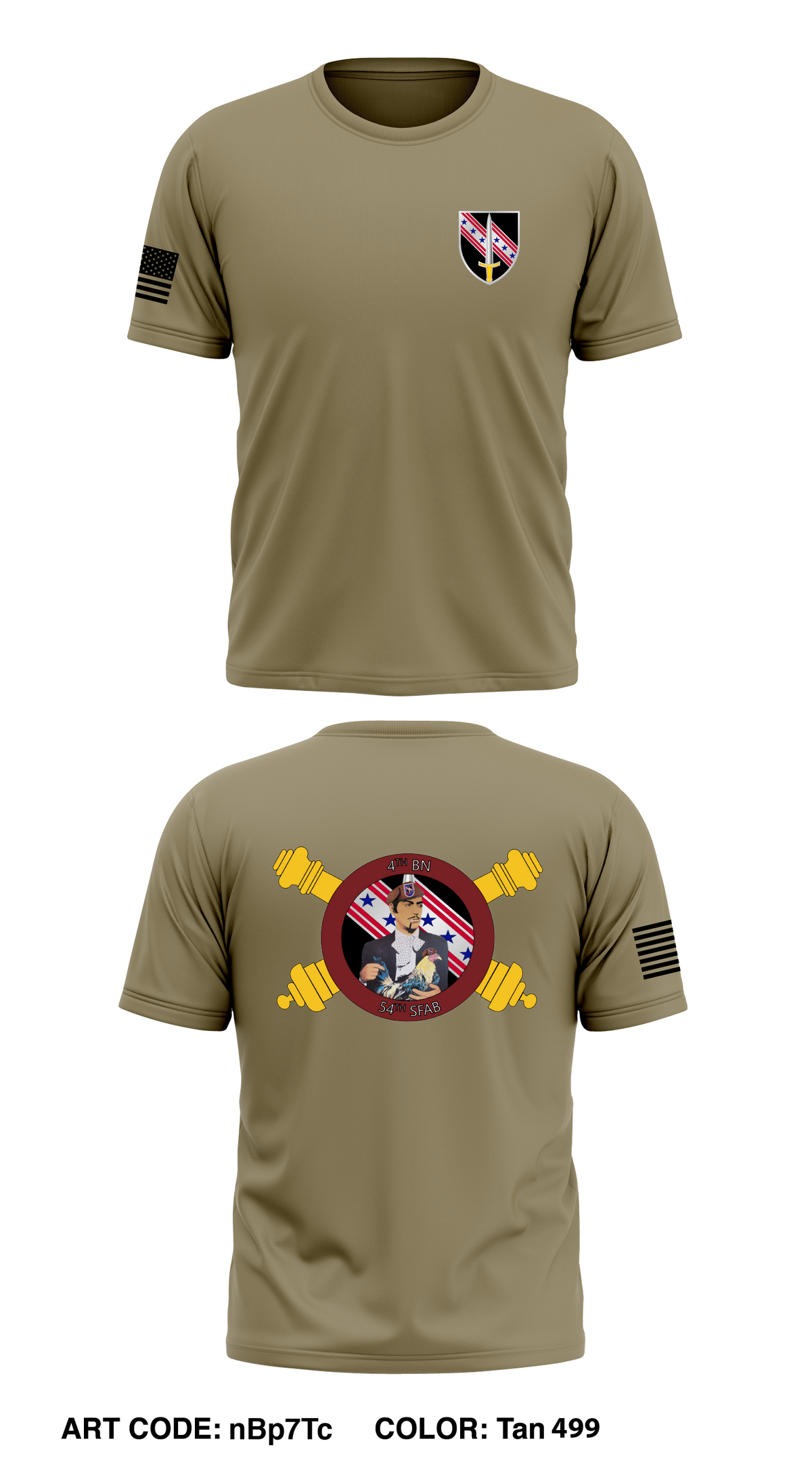 4/54th SFAB Core Men's SS Performance Tee - nBp7Tc
