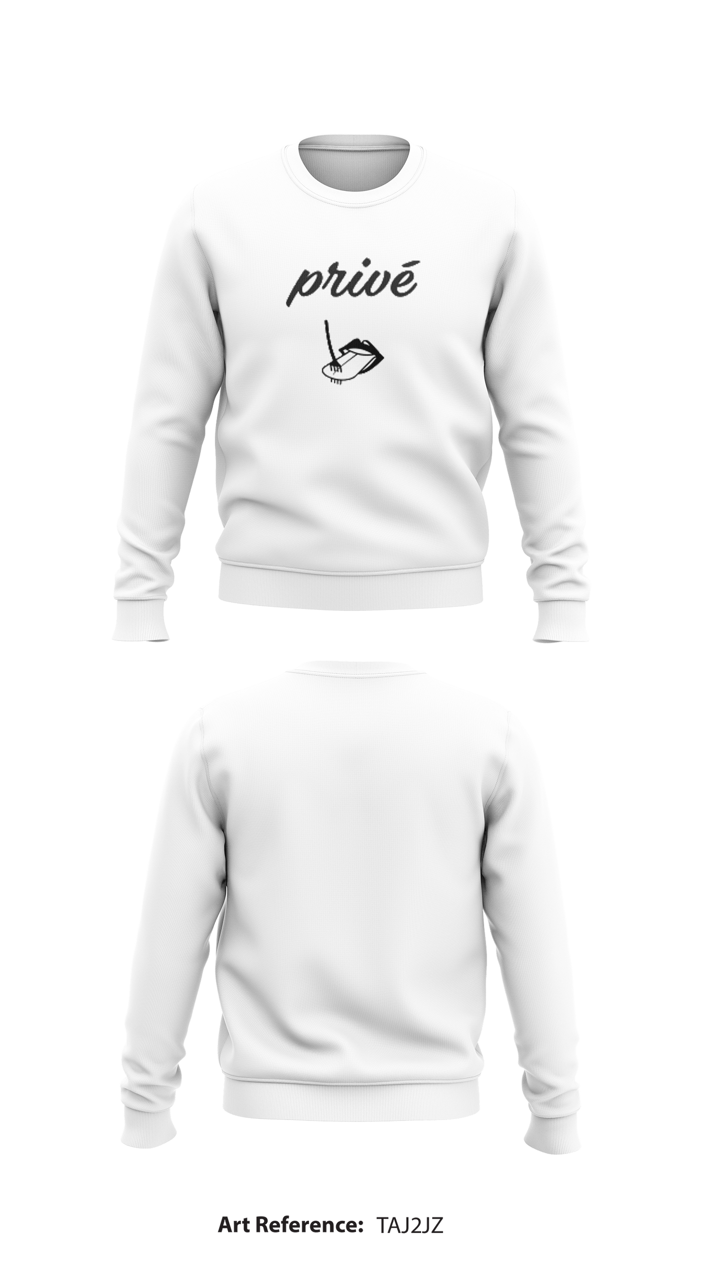 privé Store 1 Core Men's Crewneck Performance Sweatshirt - taj2JZ