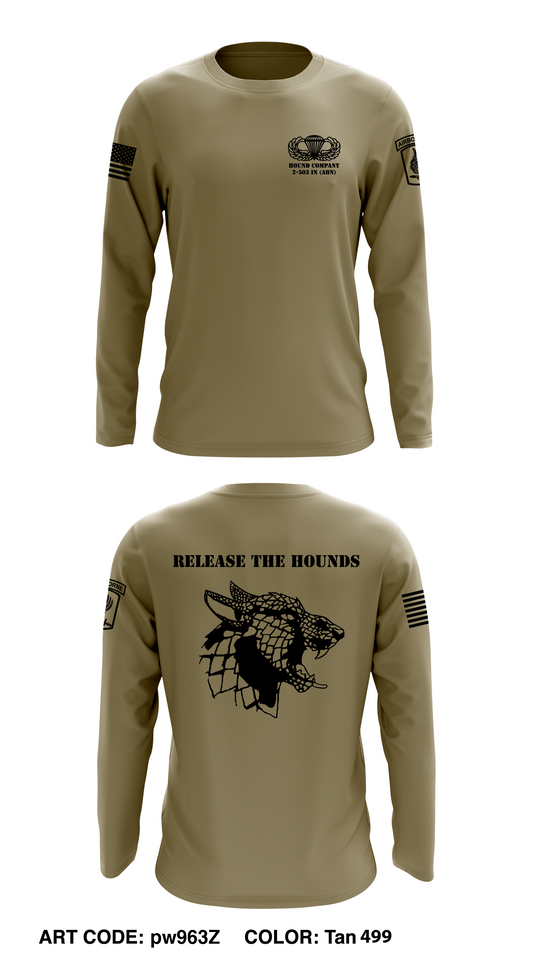 Hound Company 2-503 Core Men's LS Performance Tee - pw963Z