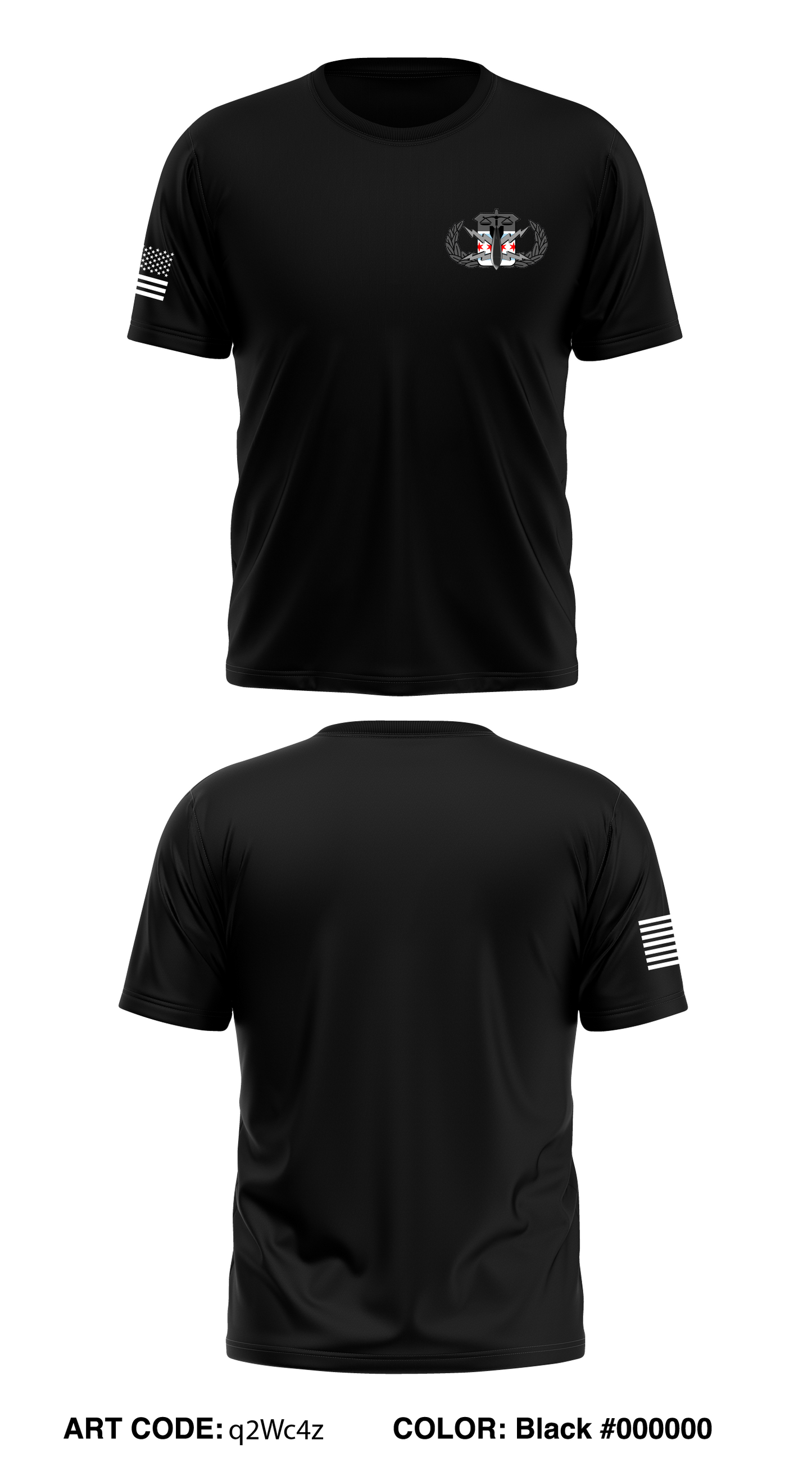 Chicago Bomb Squad Store 1 Core Men's SS Performance Tee - Short -q2Wc4z