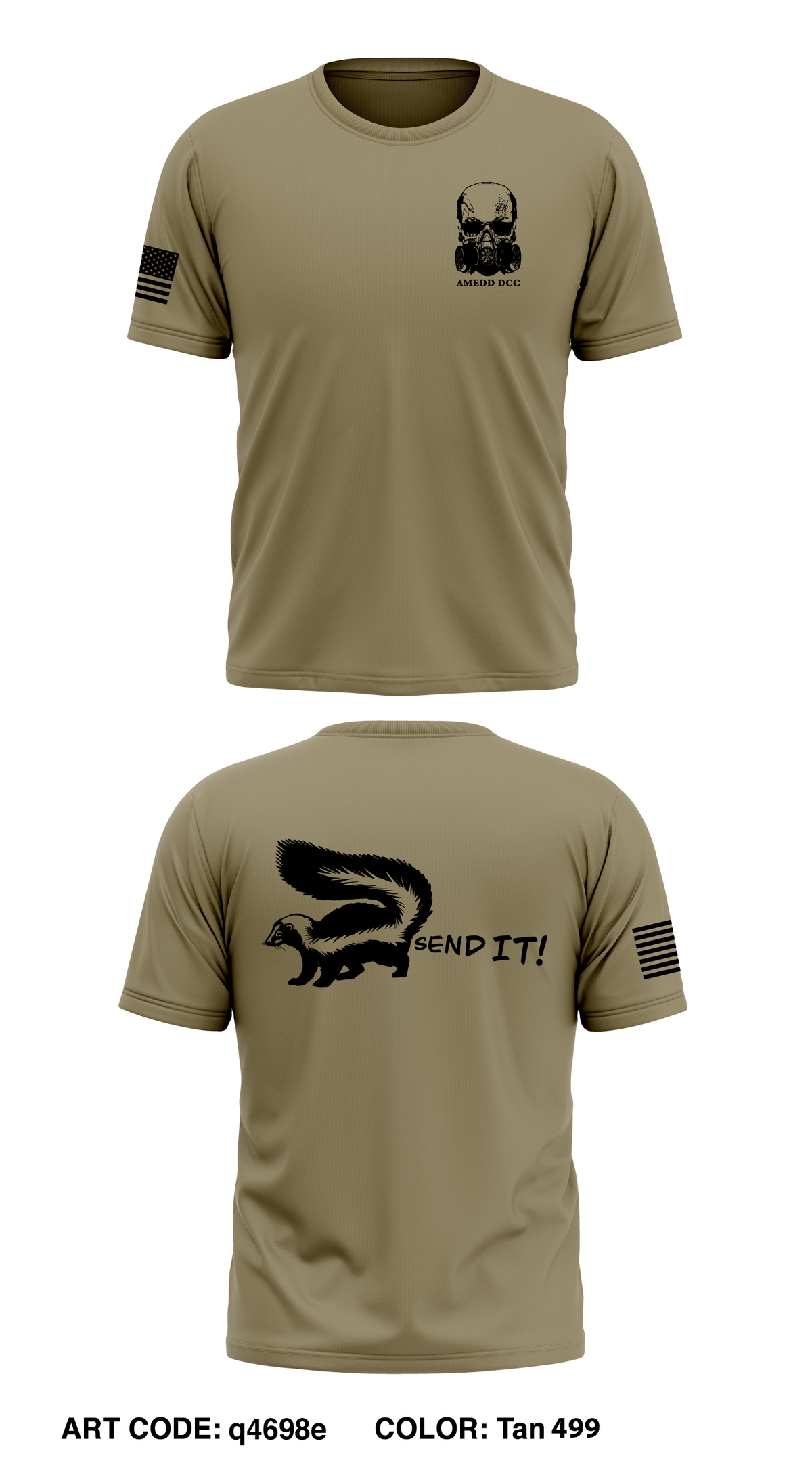 AMEDD DCC 2/23 Core Men's SS Performance Tee - q4698e