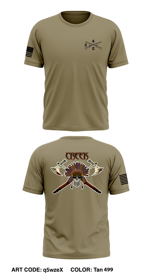 2-4 IN, Creek Co Store 1 Core Men's SS Performance Tee - q5wzeX