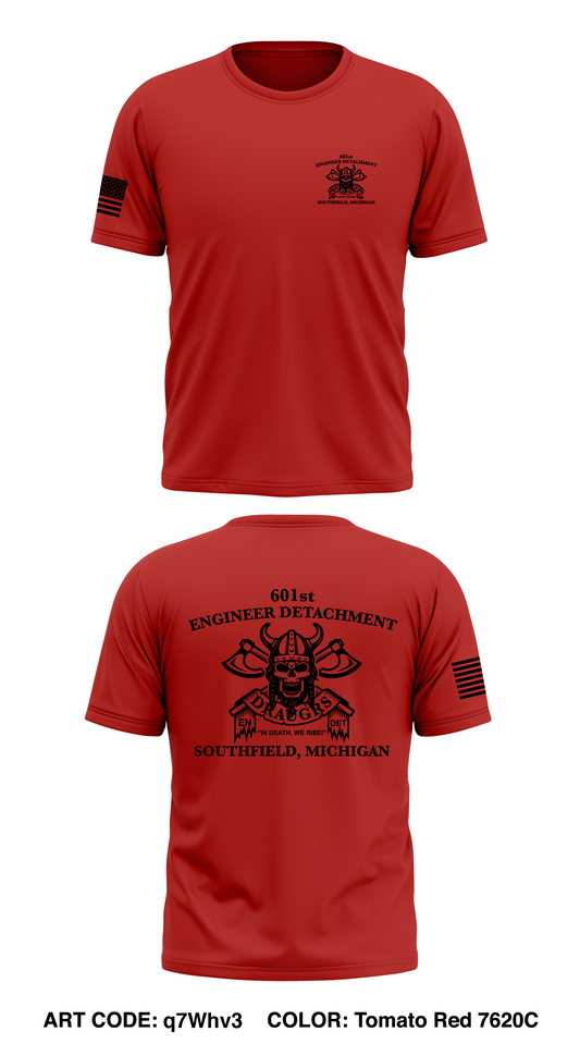 601 EUD Core Men's SS Performance Tee - q7Whv3