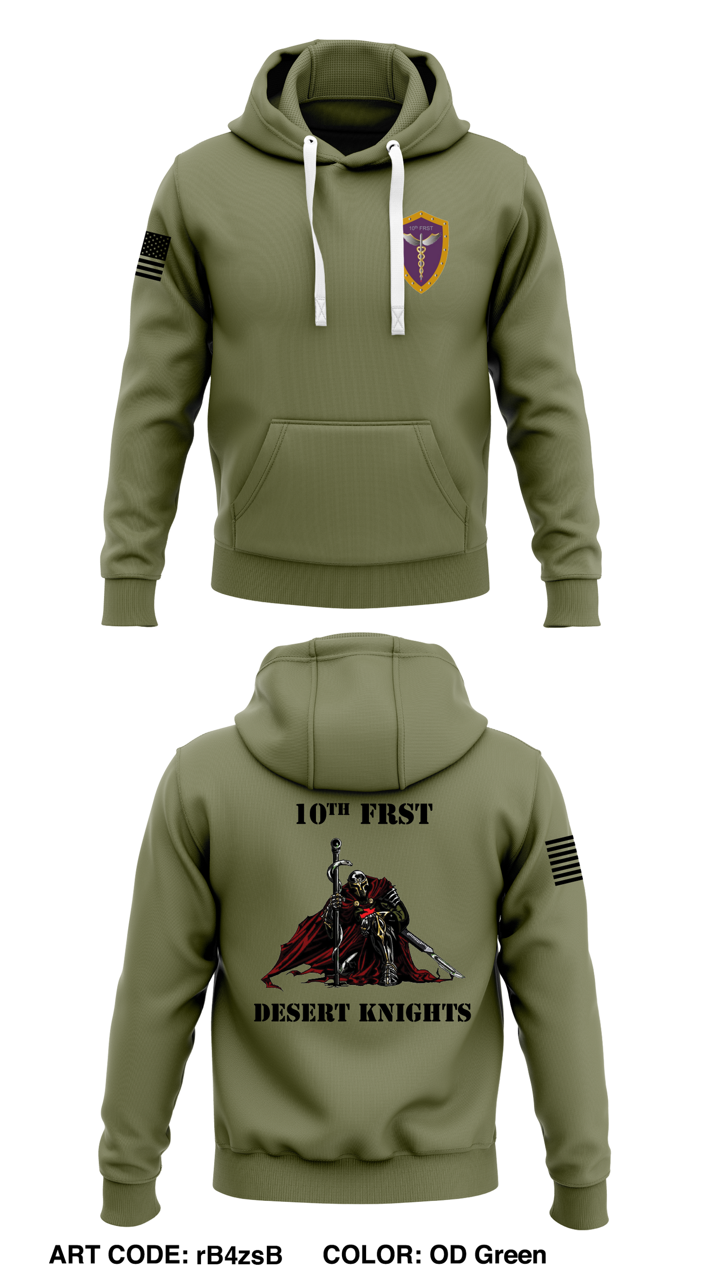 1th FRSD  Core Men's Hooded Performance Sweatshirt - rB4zsB