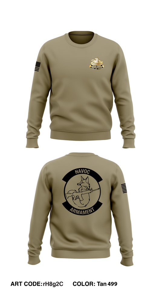 H FSC, 1-8 CAV, 2nd ABCT Core Men's Crewneck Performance Sweatshirt - rH8g2C