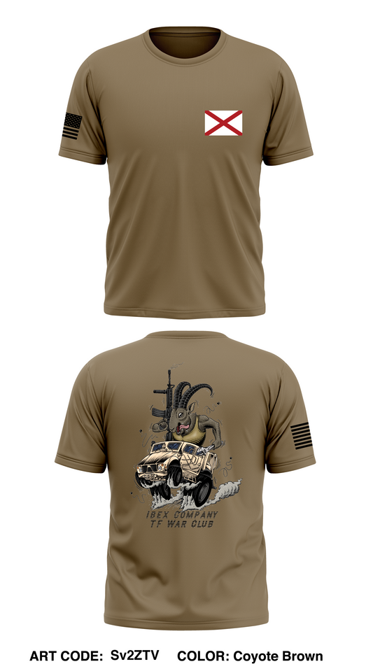 Ibex Co, Task Force War Club Store 1 Core Men's SS Performance Tee - Sv2ZTV